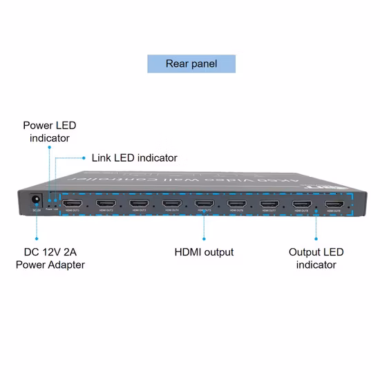 55inch Cheap Video 3X3 LCD Video Wall Controller in 1.7mm Bezel and 500nits