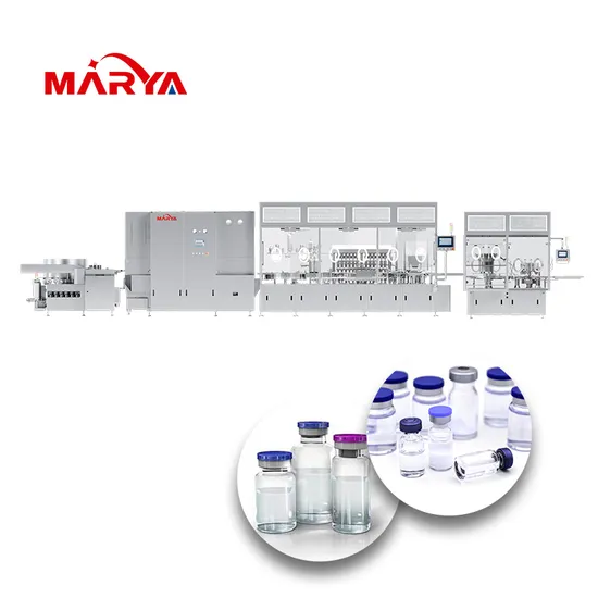 Marya Pharmaceutical Industry Vial Liquid Washing Filling Stoppering Capping Machine Vial Bottle Filling Production Line with Sterile Isolation System 