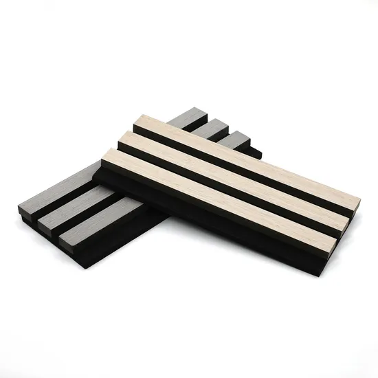 MDF Waterproof Fireproof Interior Acoustic Panels Wood Slat Sound Isolation Wall Panel 
